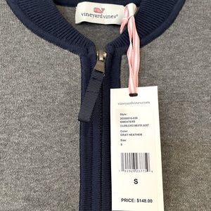 Vineyard Vines Colorblocked Sweater Jacket